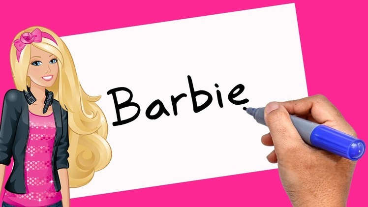 How to Turn words Barbie Into Cartoon - 2018 - Theakashcreations