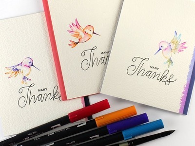 Hummingbird  - Set of Thank You Cards