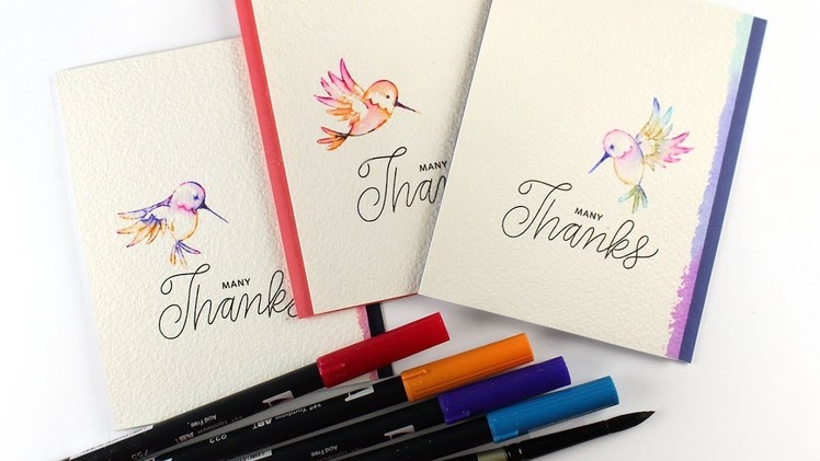 Hummingbird  - Set of Thank You Cards