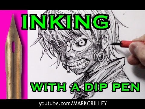 Inking with a Dip Pen: Ken Kaneki ( + NEW BOOK REVEAL!)