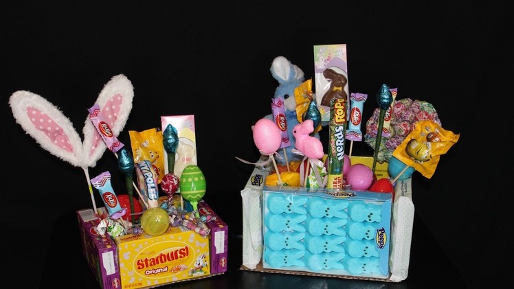 Make an easter basket out of candy! Fun and Yummy!