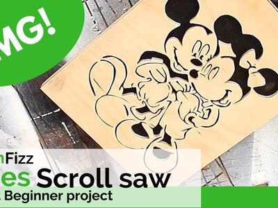 Making my own Disney Mickey Mouse Picture: BrainFizz does a simple beginners scroll saw wood project