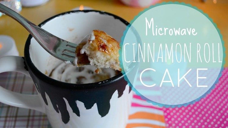 Microwave Cinnamon Roll Cake