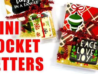 POCKET LETTER. Mini Christmas Pocket Letters in Gift Card Tins