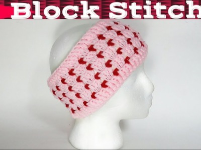 Quick & Easy Crochet headband - Easy way to crochet he block stitch