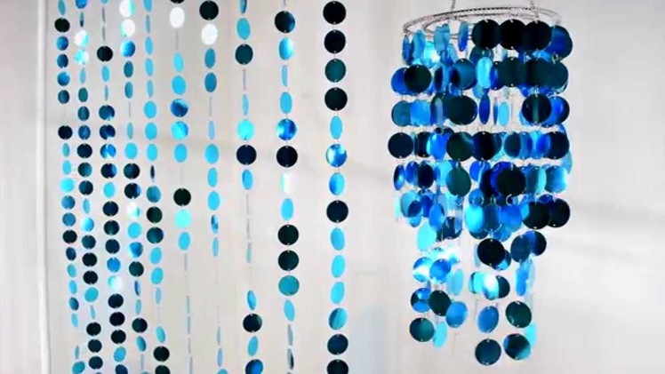 Spangles PVC Turquoise Beaded Curtain - ShopWildThings