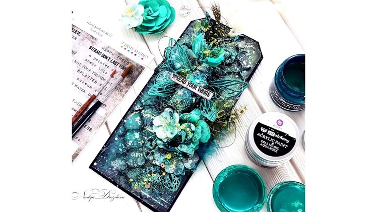 Step-by-Step Mixed-media Tag Tutorial "Spread your wings"