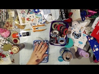 Streamed Live - PJ Party - How To Make Holiday Envelope Waterfall Journal - Easy Dollar Store Craft!