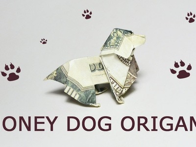 Symbol 2018 GIFT FOR CHRISTMAS Money Dog Origami Dollar Tutorial