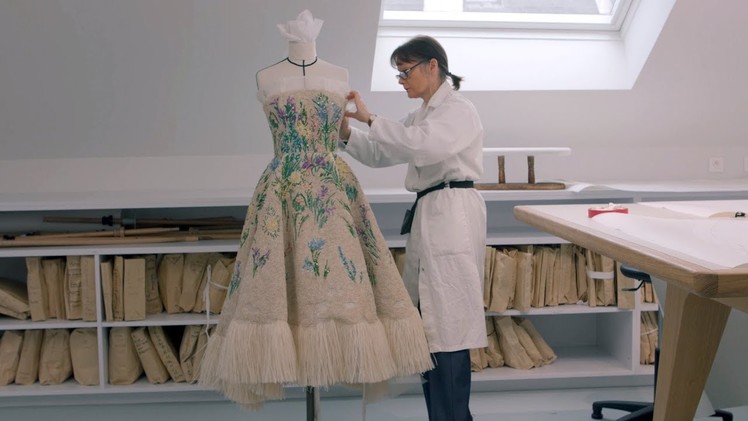 THE HOUSE OF DIOR AT NGV making Essence d’Herbier in Dior Atelier