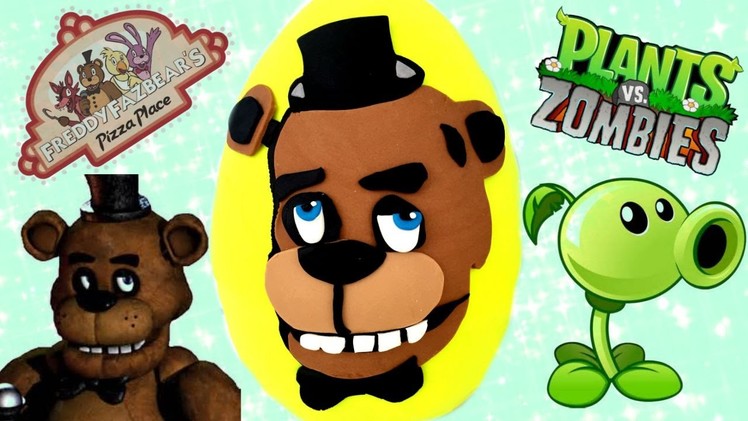 Wacky Five Nights at Freddy's Wednesday! Play Doh Egg! Plants Vs  Zombies Garbage Pail Kids