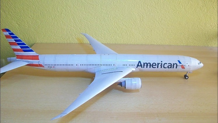American Airlines B777-300ER Papercraft