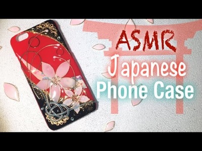 【ASMR】UV resin craft sounds- Japanese Phone Case-No Talking-レジンクラフト【作業音】声無し