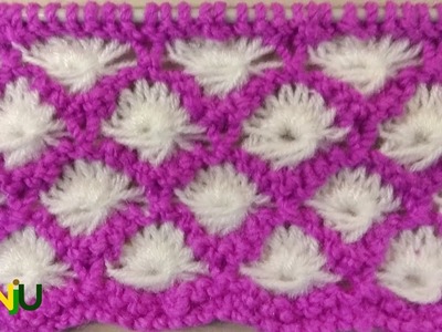 Aster Flower Knitting Stitch pattern | knitting pattern design