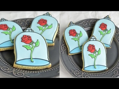 BEAUTY AND THE BEAST ENCHANTED ROSE COOKIES, HANIELA'S