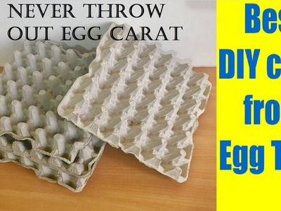 Best DIY craft from waste Egg tray | Home decor craft from Egg carton | Valentine day Wall hanging