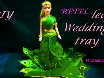 Betel leaf wedding tray. decorative Doll Betel leaf wedding tray