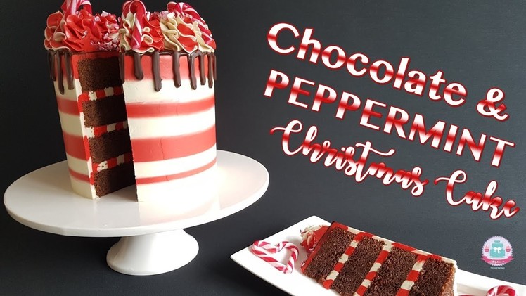 *BONUS* CHOCOLATE & PEPPERMINT CHRISTMAS CAKE | Abbyliciousz The Cake Boutique
