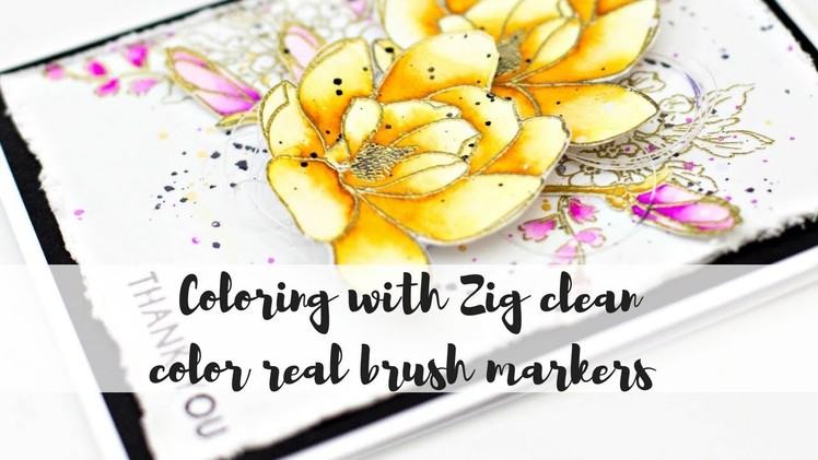 Coloring with Zig clean color real brush markers