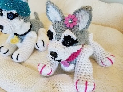 Crochet Extra Small Amigurumi Siberian Husky part 2 of 2 DIY Video Tutorial