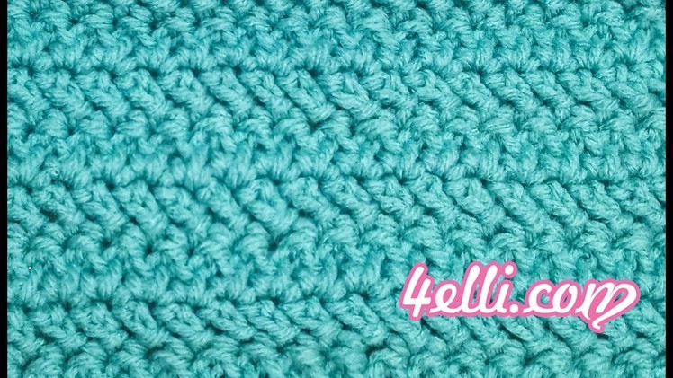 Crochet Herringbone Double Crochet Stitch (EN)