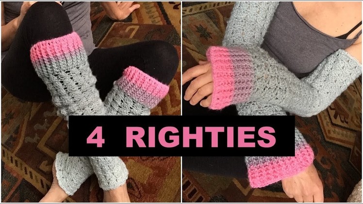 Crochet Leg Warmers Or Arm Warmers - 4 Righties