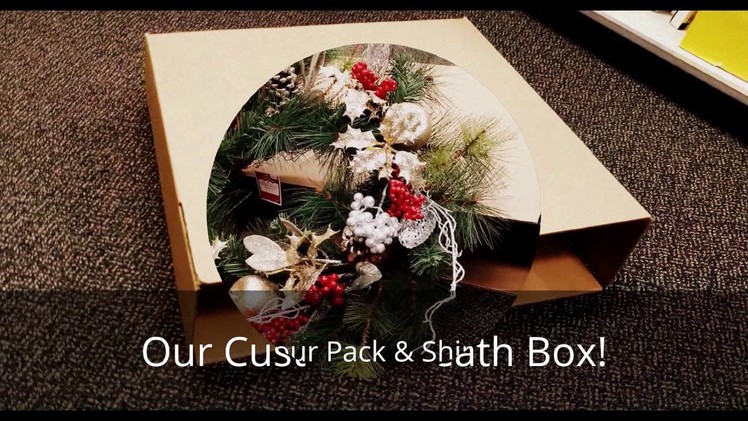Custom Wreath Box with Pack & Ship Guarantee at The UPS Store of Katy & Fulshear
