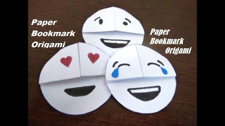 DIY - Easy Emoji DIY Bookmark Corners (Paper Crafts) | Paper Bookmark Origami