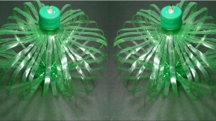 DIY.Empty plastic bottle vase making craft water bottle recycle flower vase