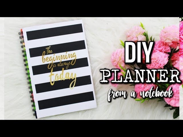 DIY PLANNER FROM NOTEBOOK | DIY planner for the new year 2018