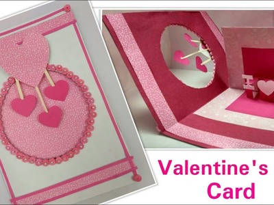 DIY Valentine Card Handmade Love Greeting Cards for Him.Boyfriend,How to make Valentine's Day Card