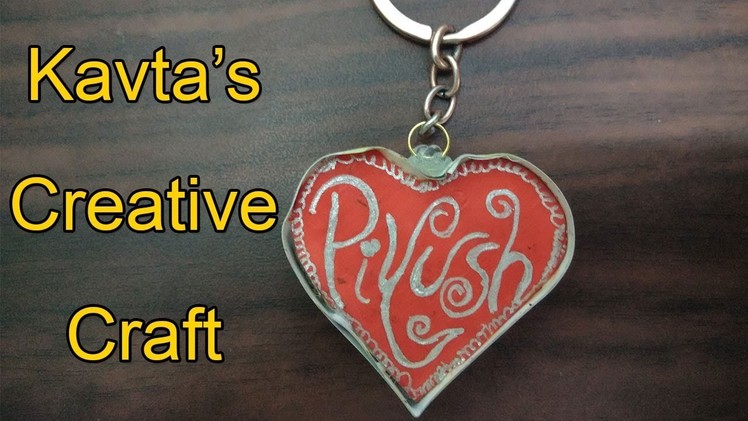 DIY Valentine Gift for Him | Heart Keychain Step by Step | Handmade craft ideas | Valentine's ideas