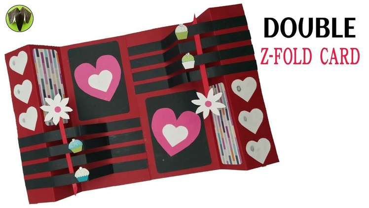Double Z Fold card | Scrapbook - DIY Tutorial - 876
