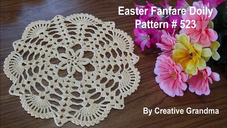 Easter Fanfare Doily  - Crochet Tutorial