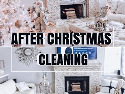 EXTREME CLEANING MOTIVATION | AFTER CHRISTMAS LIVING ROOM TRANSFORMATION | SPEED CLEANING