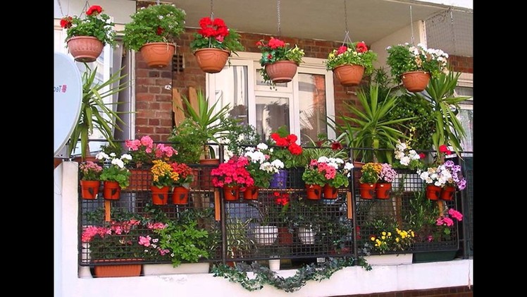 [Garden Ideas] Balcony plant pots ideas
