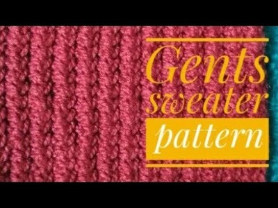Gents Sweater pattern (Hindi.Urdu)
