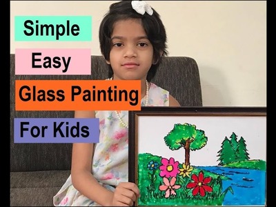 Glass painting - easy steps.Kids.Craft.DIY