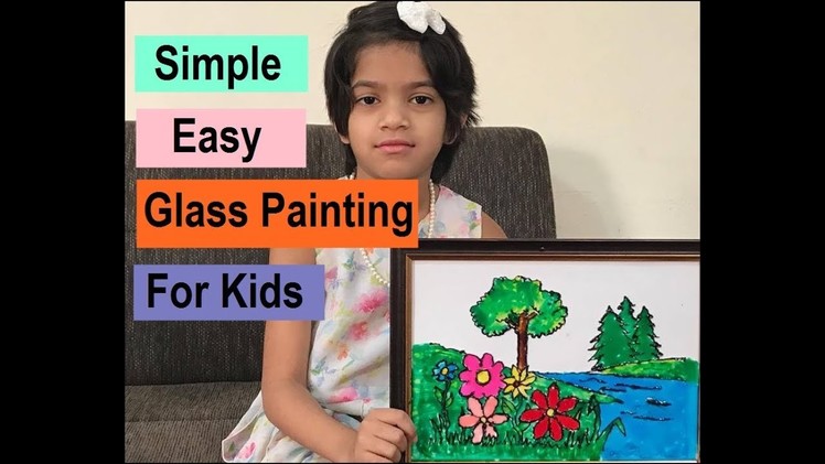 Glass painting - easy steps.Kids.Craft.DIY