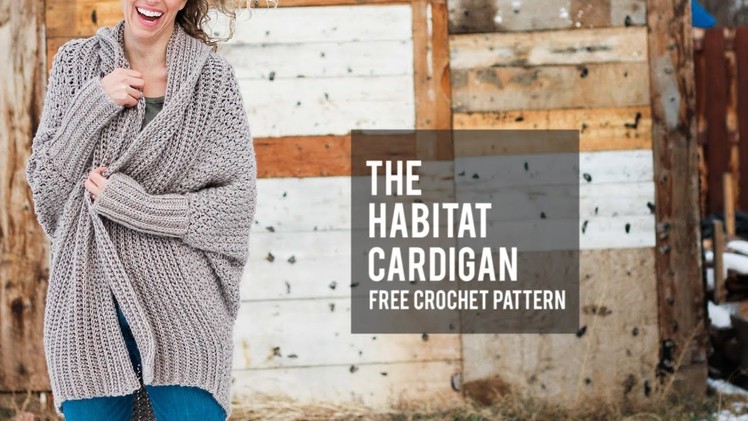 How to Crochet a Modern Draped Cardigan - Easy Free Crochet Sweater Pattern