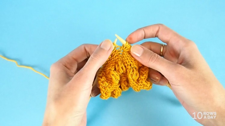 How to knit a Japanese bobble