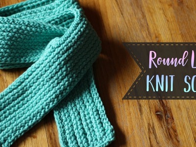 How To Loom Knit A Scarf - E-Wrap, Purl & Slip Stitches for Beginners