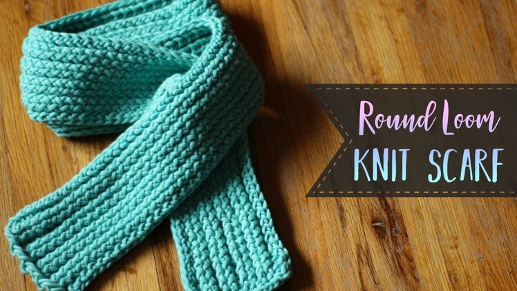 How To Loom Knit A Scarf - E-Wrap, Purl & Slip Stitches for Beginners
