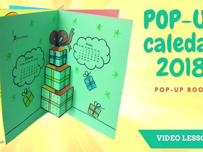 How to Make a 2018 Calendar ???? Calendar Pop-up BOOK ???? Easy DIY Fun Craft