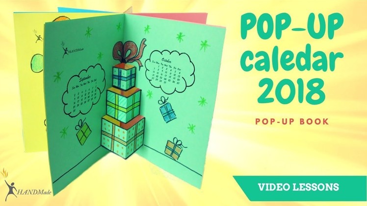 How to Make a 2018 Calendar ???? Calendar Pop-up BOOK ???? Easy DIY Fun Craft