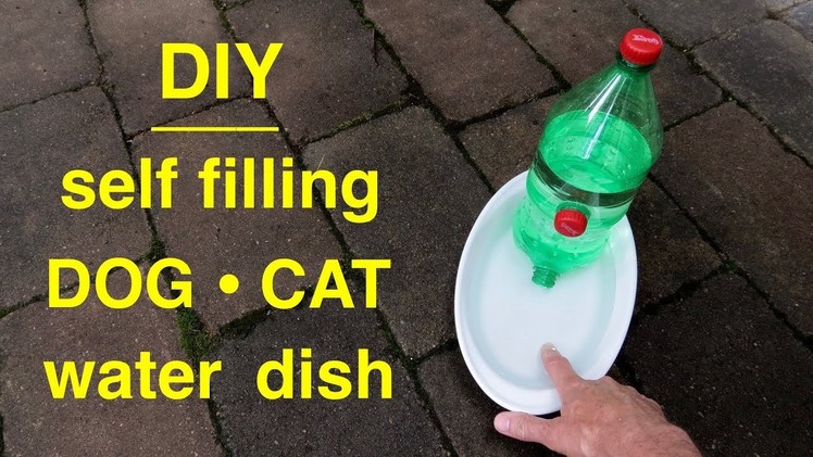 How to make a ● DOG.CAT Self filling ● Water Dish