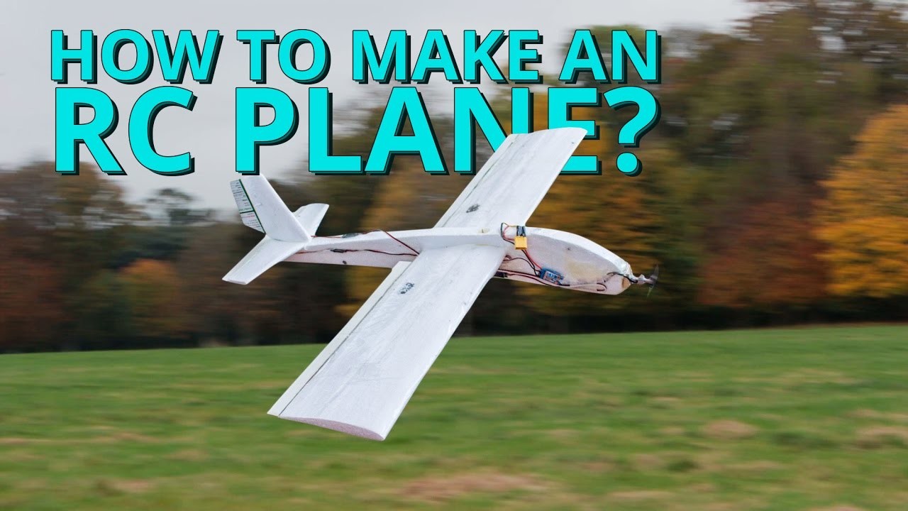 How to make a styrofoam RC airplane yourself, homemade low cost project