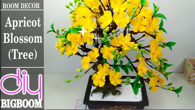 How To Make Apricot Blossom Tree To Room Decor Of New Year 2018  Diy BigBoom