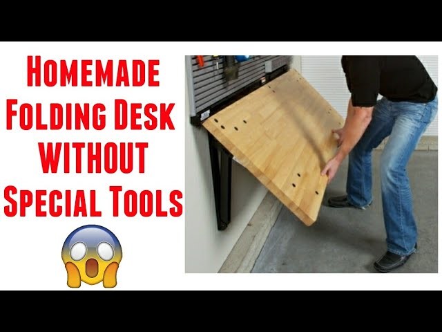 How To Make Folding Table at Home | Building a Wall Mounted Folding Desk