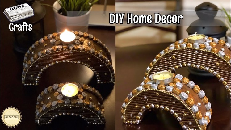 How to make newspaper centerpiece  | Recycle your old Cardboard and Newspaper | Best out of waste
